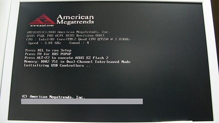 2009.07.28 PC起動時の画面 Q9550
