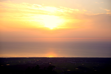 日本海に沈む夕陽(3)