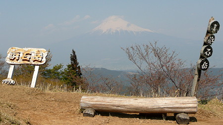 浜石岳山頂から見た富士山