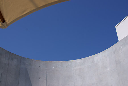 テラス席の青空