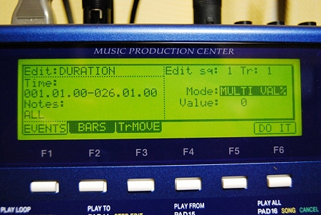 MPC-1000 エディット画面
