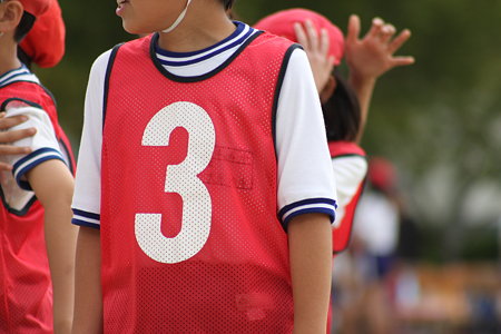 徒競走は3着