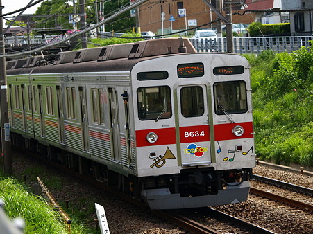 東急8500系(つくし野駅付近)