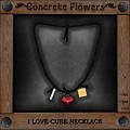 Photos: CONCRETE FLOWERS-I <3 CUBE NECKLACE