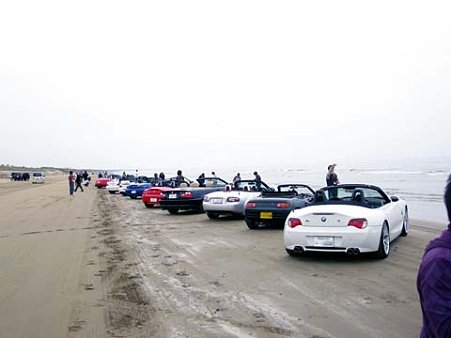「千里浜なぎさドライブウェイ」にて