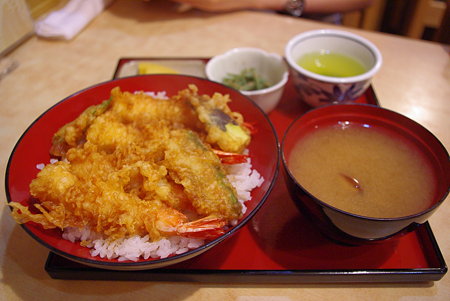 魚あらのえび天丼